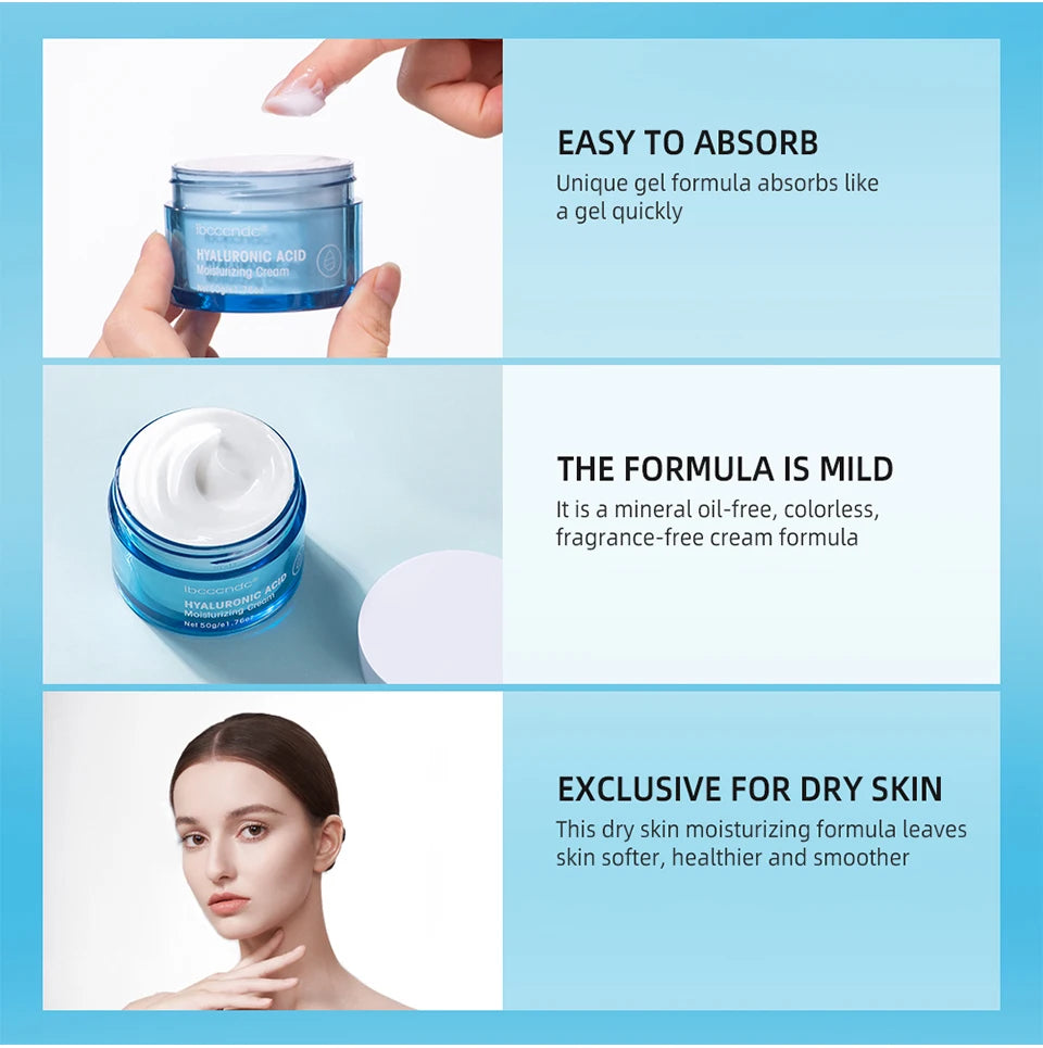 Lumiére Hyaluronic Acid Hydrating Water Gel/Moisturizing Facial Cream